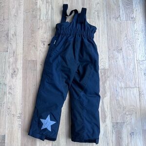 Molo Black Ski Bob Overalls with Star Accent